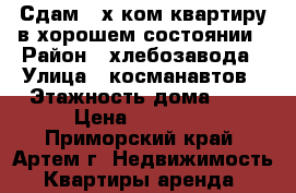 Сдам 2-х ком.квартиру в хорошем состоянии › Район ­ хлебозавода › Улица ­ косманавтов › Этажность дома ­ 5 › Цена ­ 17 000 - Приморский край, Артем г. Недвижимость » Квартиры аренда   